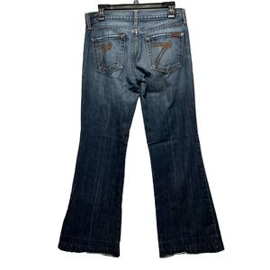 7 For All Mankind Dojo Wide Leg Jeans Medium Wash SZ 29